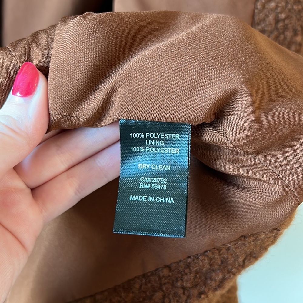 NWOT House of Harlow 1960 Rouland Teddy Trench Coat - Picture 7 of 7